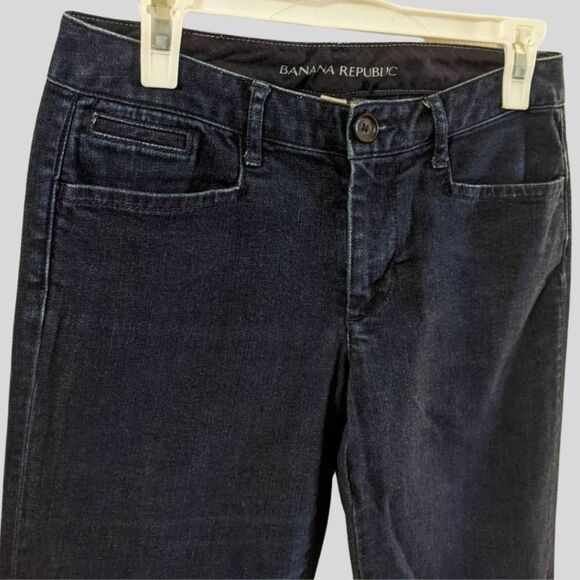 Banana Republic Jeans Women's Size 26 Indigo Straight Leg Mid Rise Stretch Denim - Picture 7 of 12